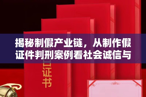 东莞揭秘制假产业链，从制作假证件判刑案例看社会诚信与法律防线